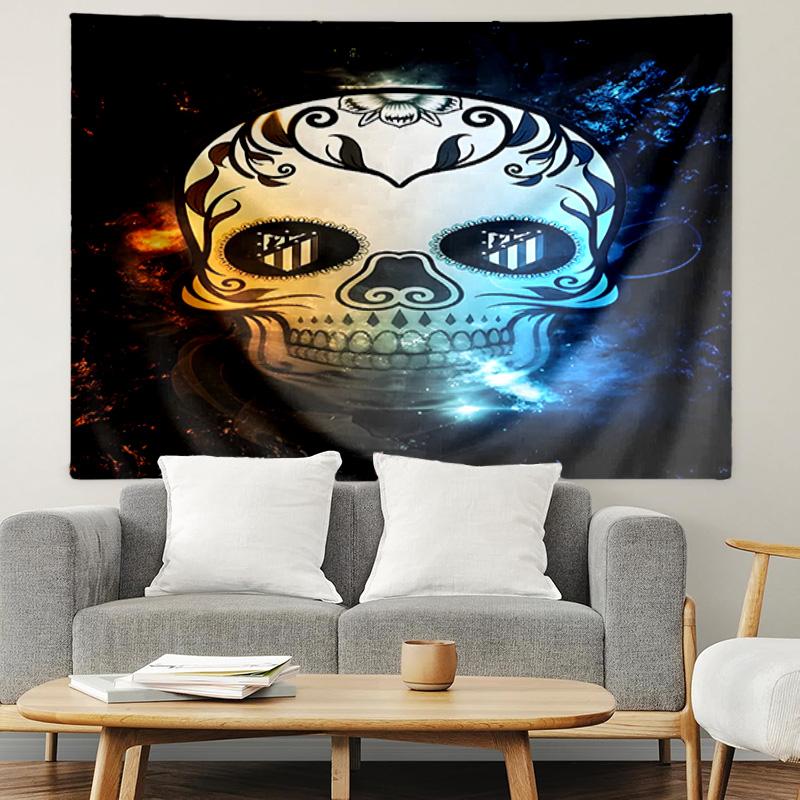 Atletico Madrid Print Tapestry, Lightweight Wall Hanging, for Bedroom, Dorm, Living Room, Home Art Decor - Birthday Christmas Gift for Friends
