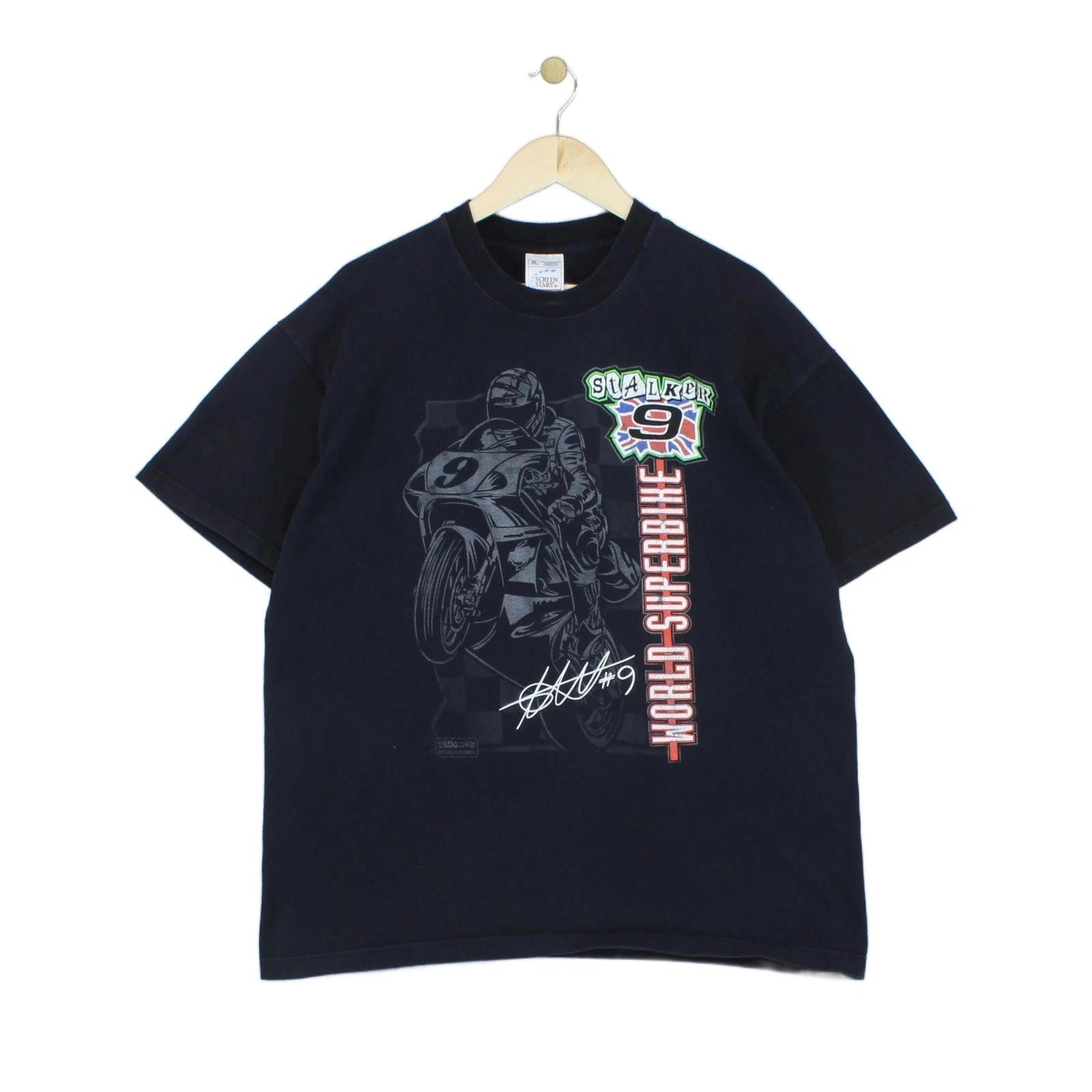 

Vintage MotoGP T-Shirt Mens Size XL Black Racing Superbike Graphic 4XL
