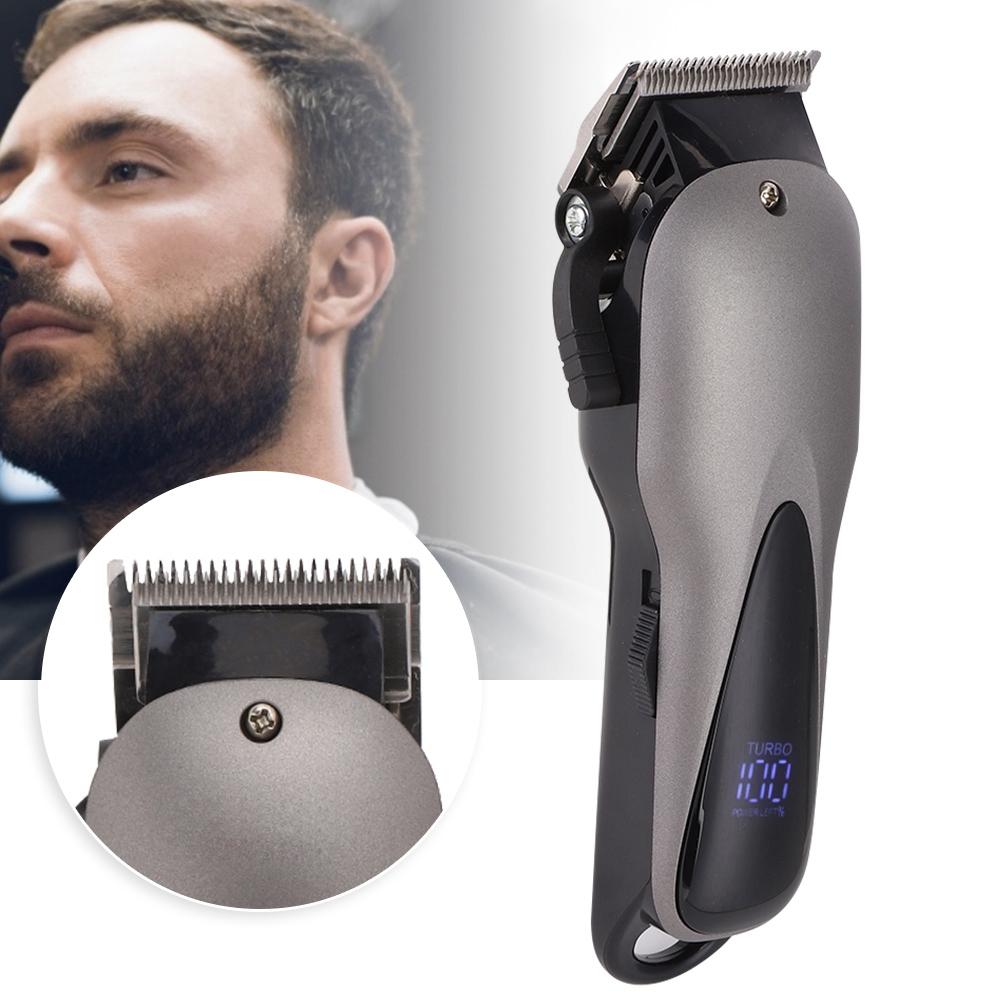 SHINON LED Adjustable Hair Clipper Trimmer Haircut Machine Electric Barber Hair Cutter