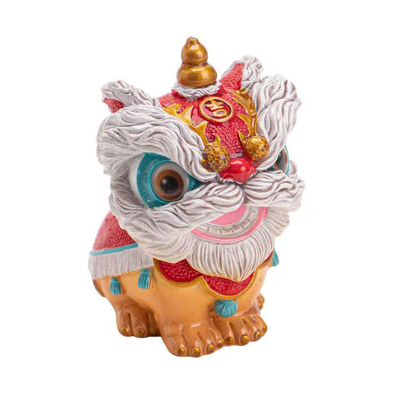 Color-Changing Lion Tea Pet for Wealth & Luck – Home Decor for Housewarming & Living Room