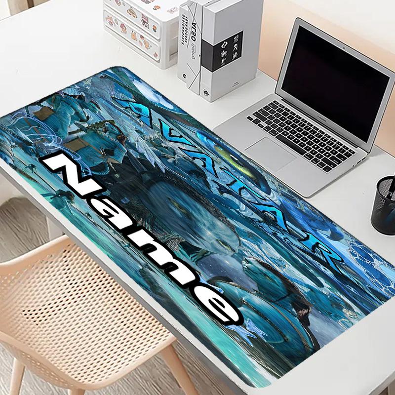 Custom Name Personalized Avatar Pattern Mousepad, Laptop PC Desk Mat, Decorative Desk Mat for Home Keyboard Pad Gift