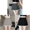 Classic Style Striped Irregular Mini Skirt With Zipper For Casual Office Wear