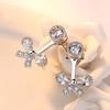 Süße Ohrstecker mit Zirkonia vorne und hinten, Ohrringe, personalisierte Ohrringe mit Fransen für Mädchen, Schmuck.