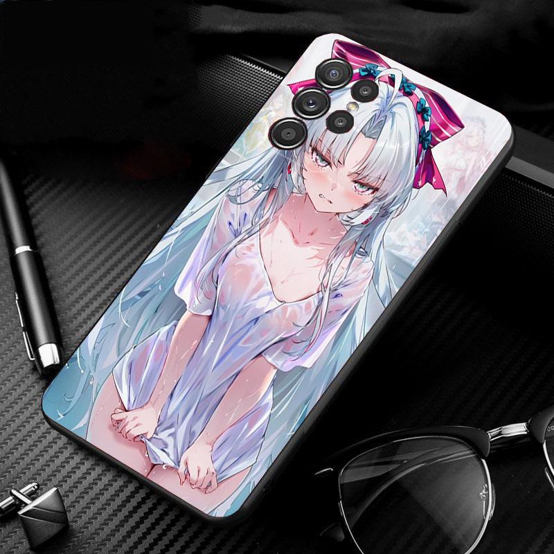 Phone Case For Samsung Galaxy S26 Plus Edge S25 S24 S23 S22 Ultra S23 S22 S25 Plus S24 FE Anime Girl
