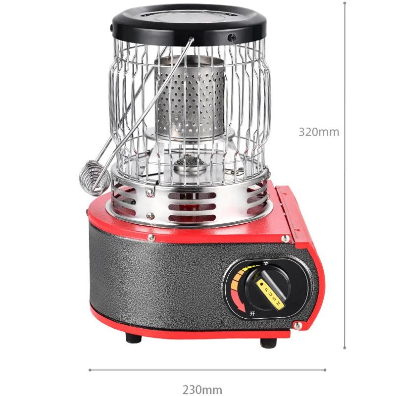 Gas Stove Heater Burner Portable Winter Camping Outdoor Handle Adjustable Flame Heating Oven Burner Survival Cooking Tent Warmth