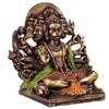 Multi Gold Colour Resin Panchmukhi Hanuman Murti Vintage Statue for Home Temple
