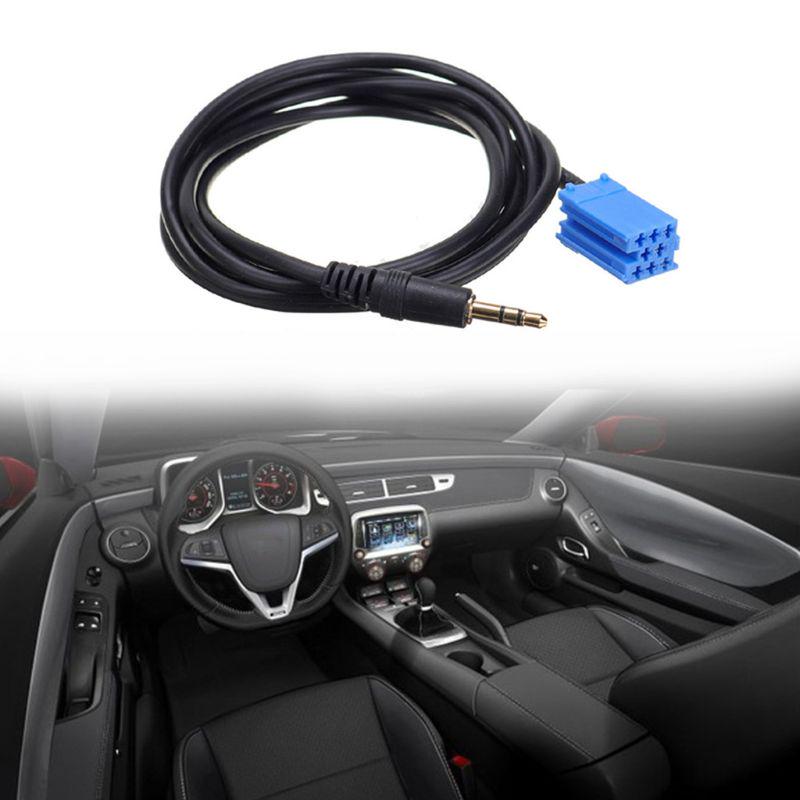 Car Stereo Aux input Vehicle Lead Cable Adaptor 3.5MM Audio Player With Two Radio Keys 150cm Fit for