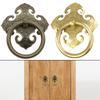 Brass Gate Handle with Vintage Aesthetic Simple Screw Installation for Front Doors and Interior Spaces in Your Home
