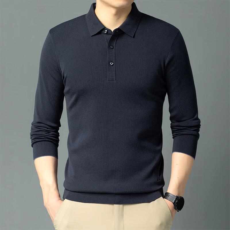 

Мужской свитер-поло из тонкой шерсти G·TENNA D-HAC3136 48