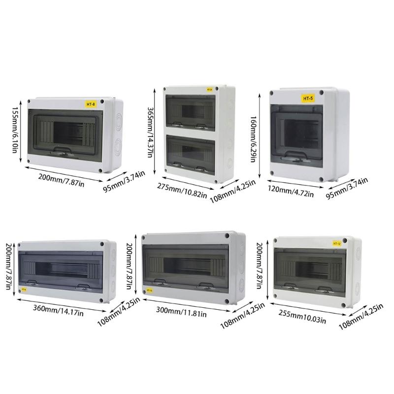 Waterproof Distribution Box Effective Electrical Connection ABS Waterproof Electrical Box Outdoor Electric Box for Home
