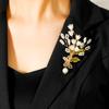 1 Stück Hochwertige Pflanzen Blumen Anstecknadeln Weiß Floral Blatt Luxus Broschen Raffinesse Damen Accessoire
