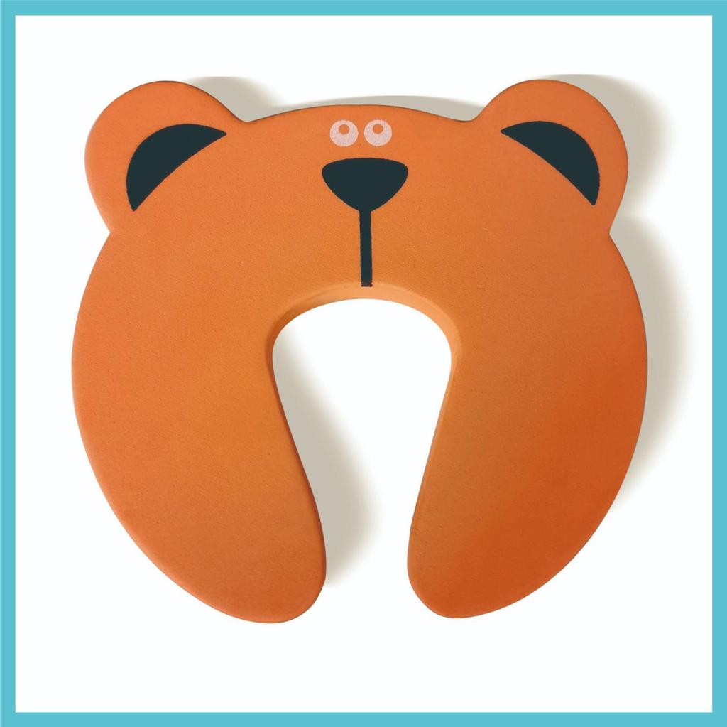 Children's Safety Cartoon Animal Door Stopper – Cow & Tiger Designs