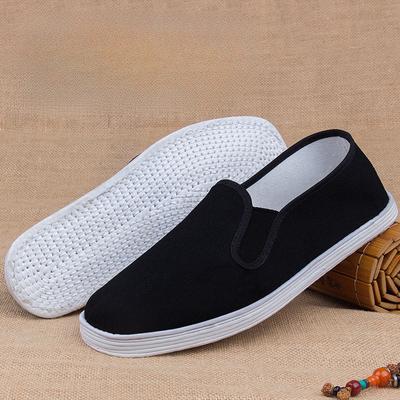 Preto Multi-camadas de Algodão Sola Manual Shaolin Monge Wushu Sapatos de Treinamento Tai Chi Artes Marciais Sapatos de Pano Kung Fu Tênis Esportivos