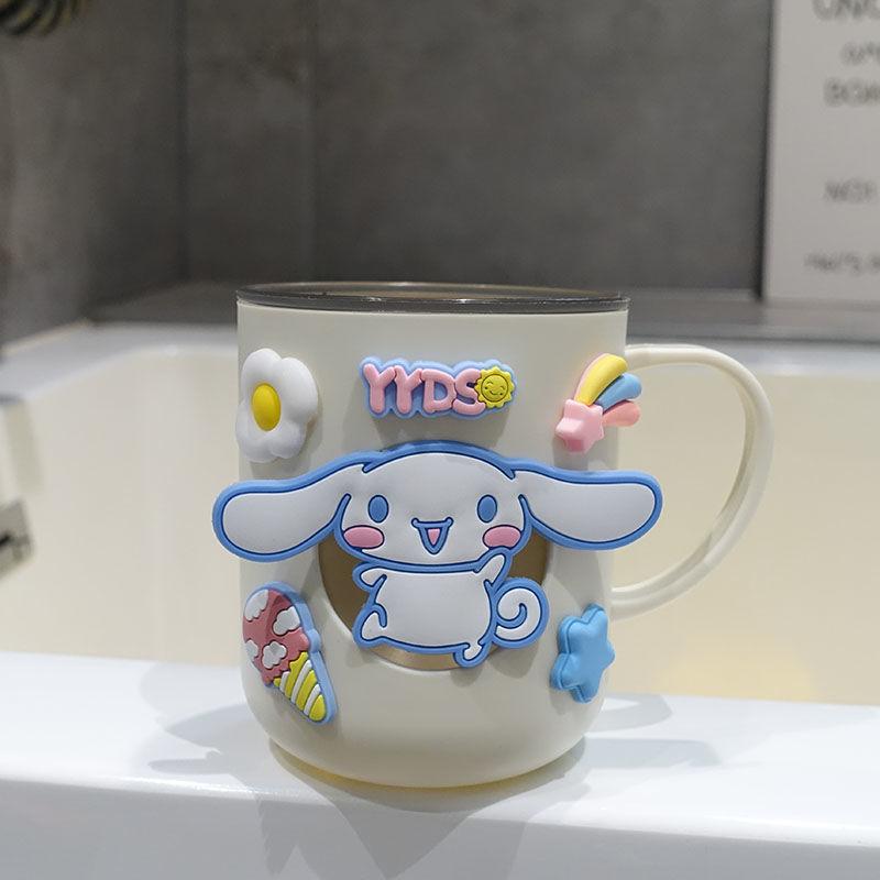 Sanrio Cute toothbrush cup Hello kitty Cinnamoroll High-looking Creative Cartoon Exquisite Home Anti-fall Toilet Cup