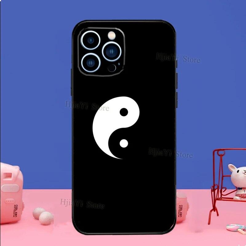 Yin Yang Black White Phone Case For iPhone Samsung Galaxy Redmi Xiaomi Oppo OnePlus Note S A 7 8 9 10 11 12 13 14 20 21 22 23 53 54 Pro Max Plus Ultra