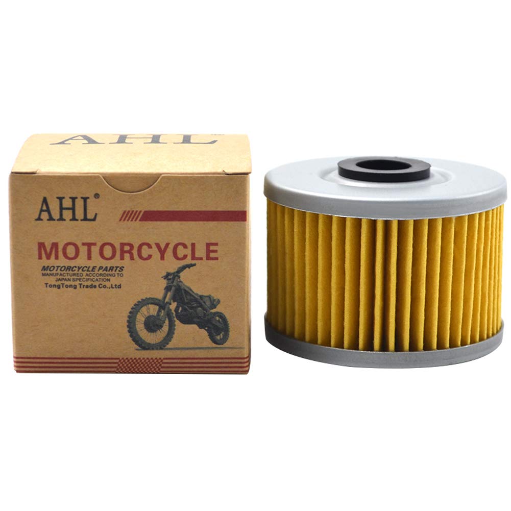 AHL Motorcycle Oil Filter Compatible with KLX250 250 1990-1992/KLX250 D-Tracker