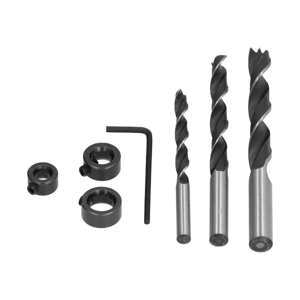 7pcs ThreePoint Drill Wood Drill Bits Straight Round Shank Carpentry Drill Bits Woodworking