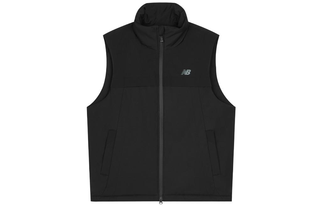 New Balance Vests Men s Black Stand Collar Moderate Other 5JD38661-BK S