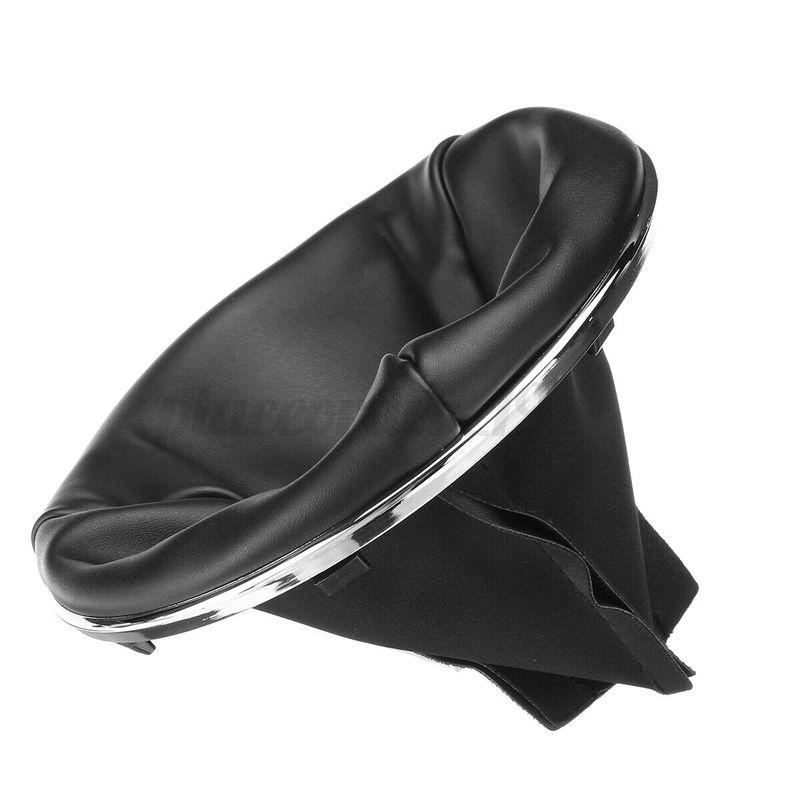 Car Gear Stick Shift Knob Gaiter Boot Cover Leather W/ Frame For Fiat 500c 07-15 UK Gear Gaiter With Inner Bottom Plastic Frame