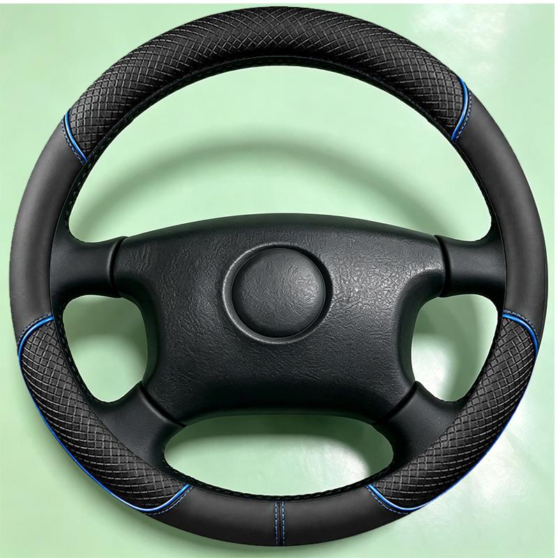 For Suzuki Vitara 1994-2004 Hand-stitched Fully Covered black napa Leather Car Steering Wheel Cover Car Interior