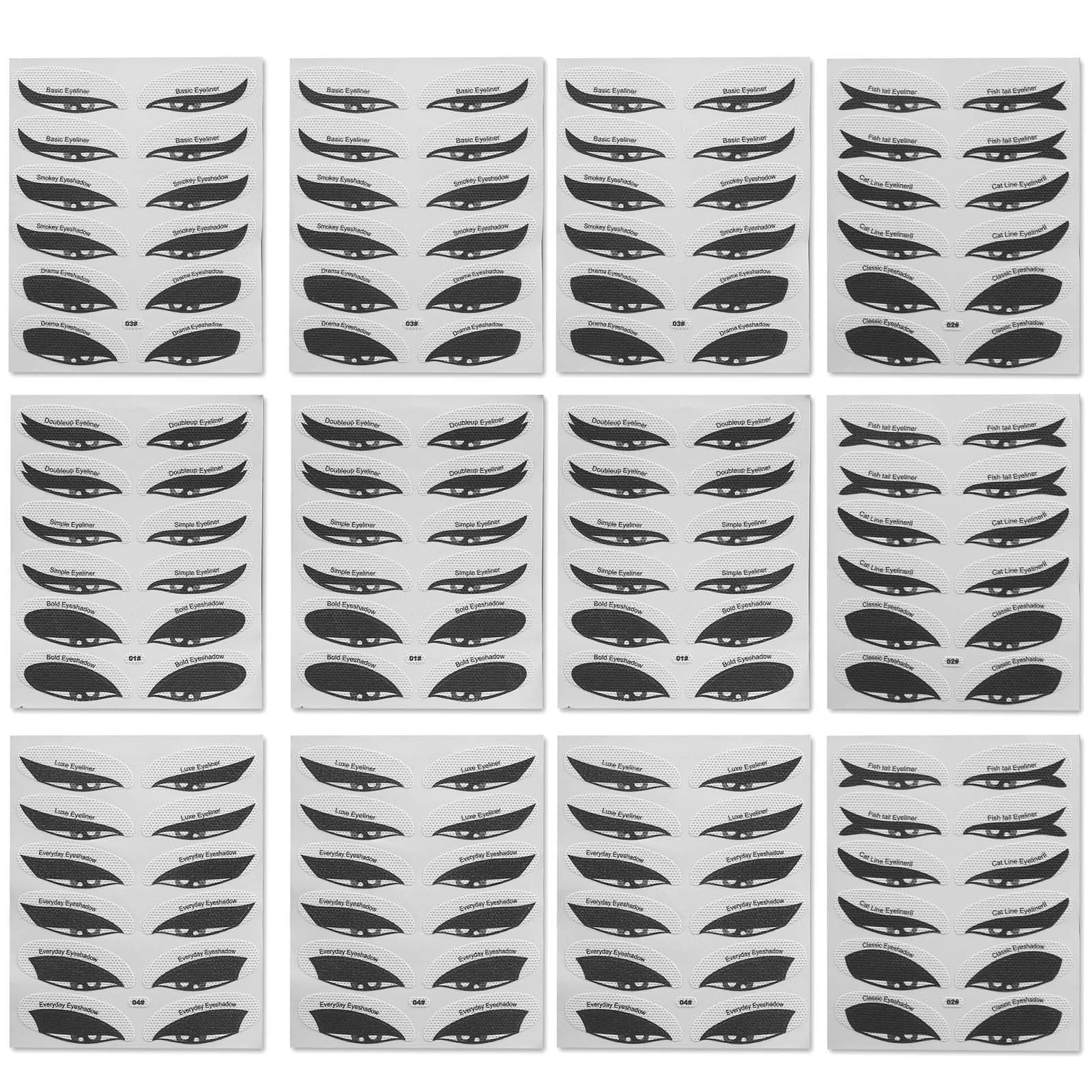 

PAVIKE Тени для век Трафареты и Подводка для глаз Трафареты Макияж глаз Ткань Удобные и Подходящие для всех глаз Трафарет для теней Наклейка Быстрый Портативный Инструмент