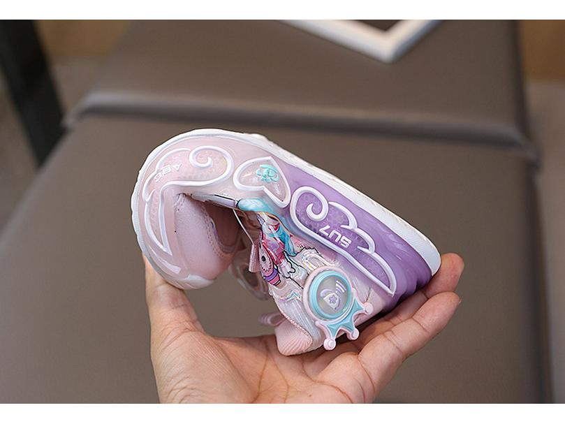 Girls' 2025 Spring Mesh Velcro Sneakers - Small & Medium Sizes