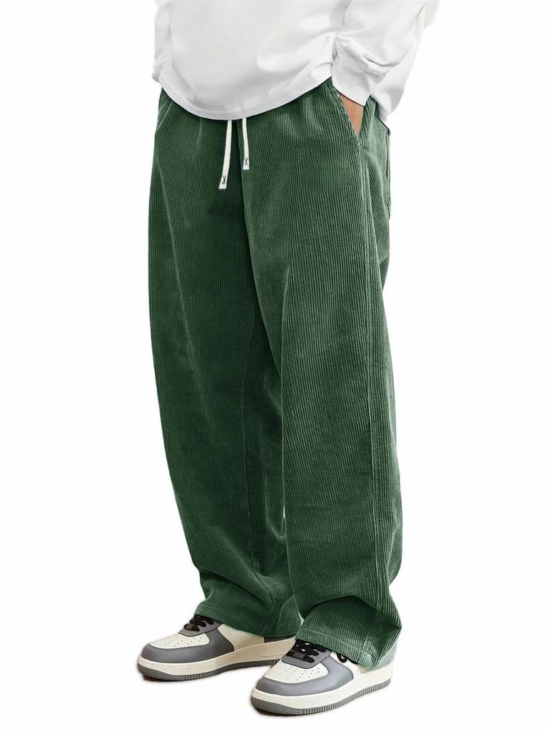 Popular New European and American Loose and Comfortable Sweatpants Corduroy Men's Casual Pants