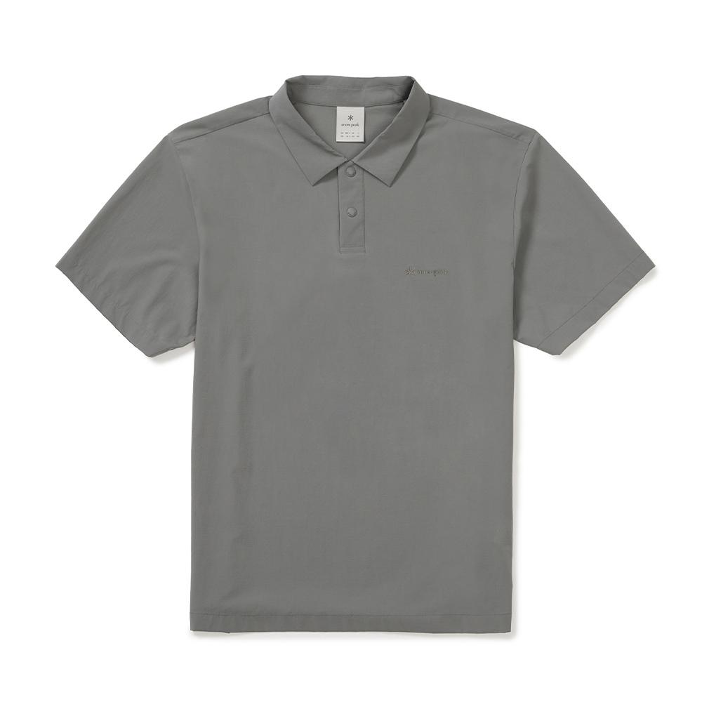 [Snowpeak] Air Dot Short Sleeve Polo T-shirt Dark Gray (S25MMTPS34)