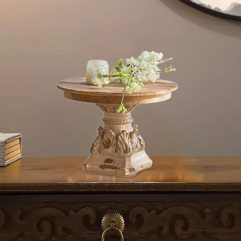 Wood Serving Tray Tea and Coffee Table Counter Plate Platter