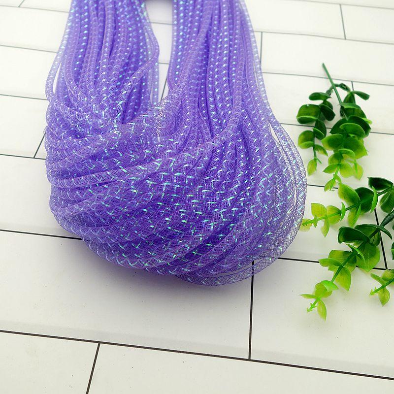 10M Farbiger Netzschlauch Seil 4/8Mm Netzschlauch Krinoline Schlauch Hochzeitskleid Rock Kleidung Netz DIY Armband Schmuckherstellung Geschenk