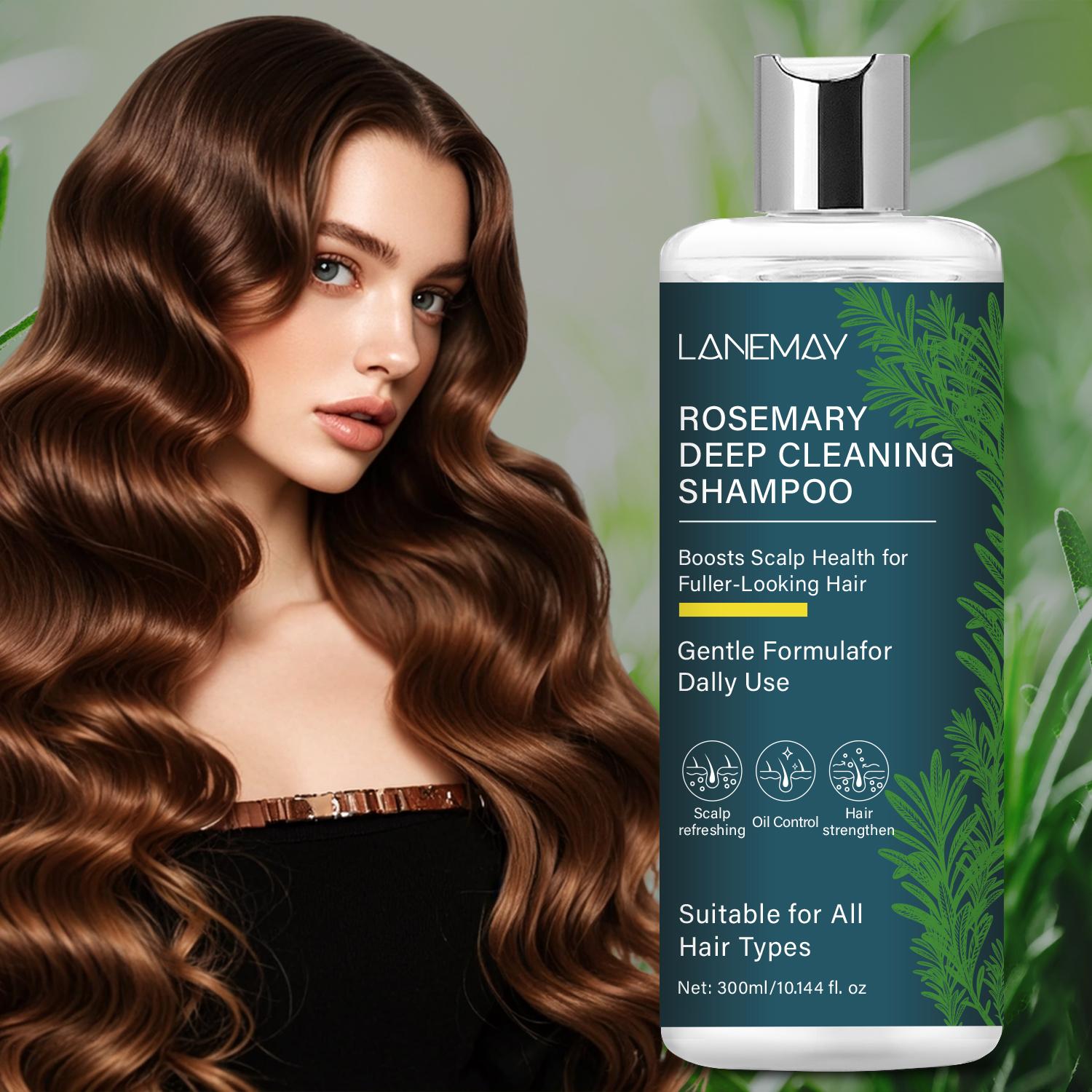 

Rosemary Shampoo-Revitalize Scalp, Strengthen Hair-Oil Control & Refreshing Hair-Suitable For All Hair Types, 300ml