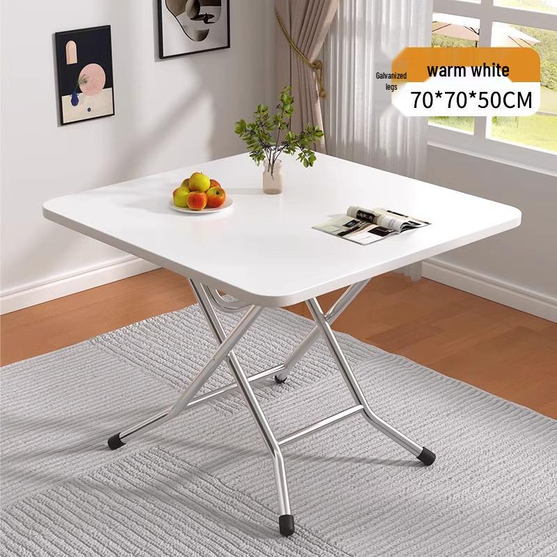 Compact Folding Dining Table for Small Spaces - Indoor/Outdoor Use, Square & Round Options Available