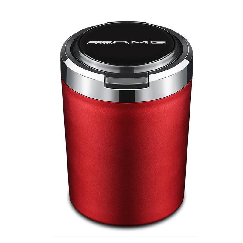 Car Interior Accessories Ashtray LED Light Portable Smoke Ashes Holder for Mercedes Benz AMG W204 W205 W203 W211 W212 W213 W201