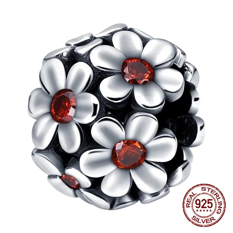 Red Color Series Charms Beads Copper Blood Heart Love Car Strawberry Fruit Dangle Fit Original Bangle Bracelet Diy Jewelry