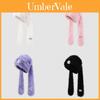 Cute Long Eared Winter Hat With Scarf For Girls Warmth And Windproof Protection
