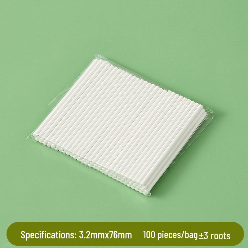 Bâtonnets pour sucettes et gâteaux en papier solide de qualité alimentaire - Lot de 100 pour la pâtisserie DIY et la fabrication de bonbons