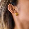 Niche premium earrings stud earrings love gold earrings jewelry