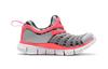 Nike Dynamo Free Abrasion Resistant, Breathable, Lightweight Low Top Kids' Running Shoes Gray Pink 834365-002