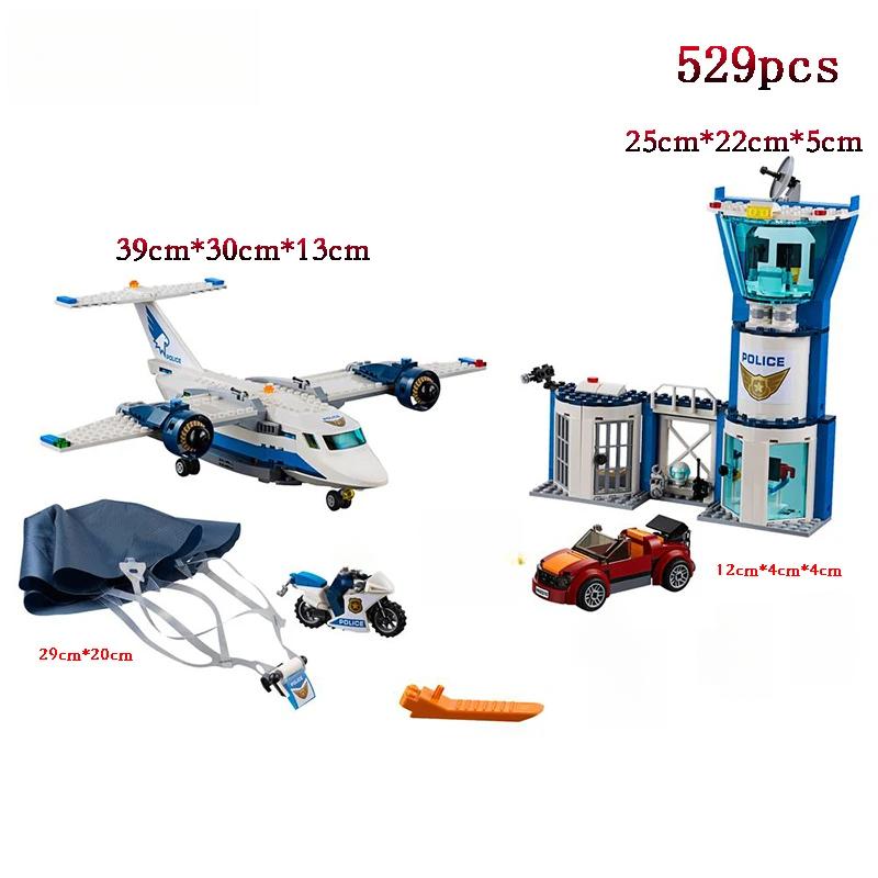 

Башня управления 559 шт. Городская воздушная полиция, строительные блоки, кирпичи, детские игрушки, подарки на день рождения и Рождество No box