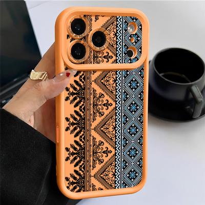 Complex Print TPU Matte Back Cover For iPhone 16 Pro 15 Pro Max 17 14 13 12 11 16E 17E Soft Silicone Shockproof Lens Protection Phone Case