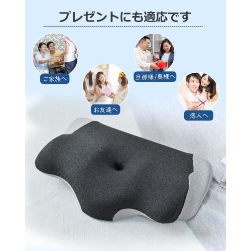Relieve neck pain with this memory foam pillow. [Concave hollow design for ears and back of head, new modal cotton material, pillow cover, adjustable