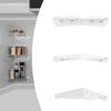 3 Piece Set Wall Mounted Acrylic Shelves Damage Frees Floating Storage Solution Contemporary Corner Shelf
