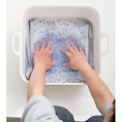 Ohe Hand Wash Laundry Net, White, Approx. 32cm H x 32cm W x 10cm D, Arao!