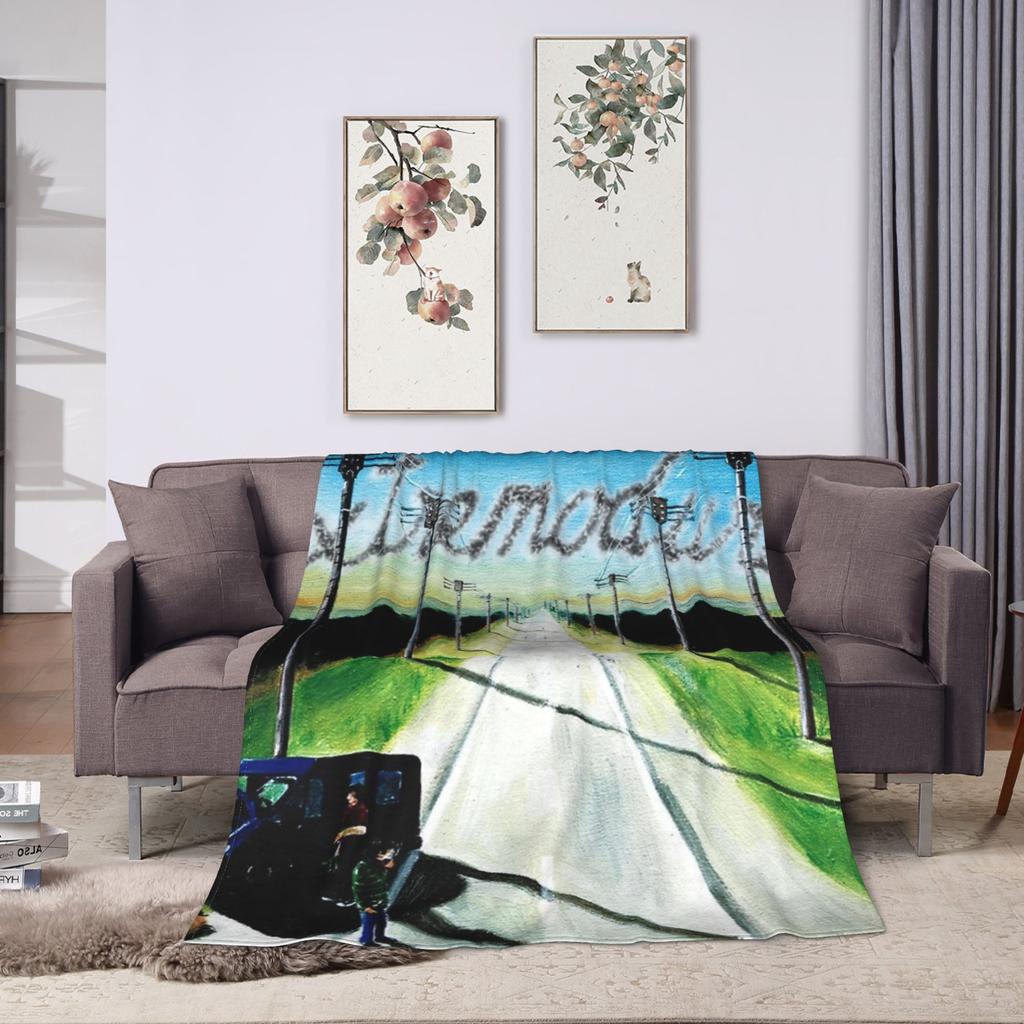 Blankets Travel Office Extremoduro Spanish Band Throw Blanket Flannel Bedspread For Couch Chair Sofa Bed Novelty Sofa Bed Cover