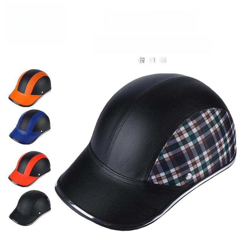 Breathable Retro Electric Car Riding Helmet Baseball Cap