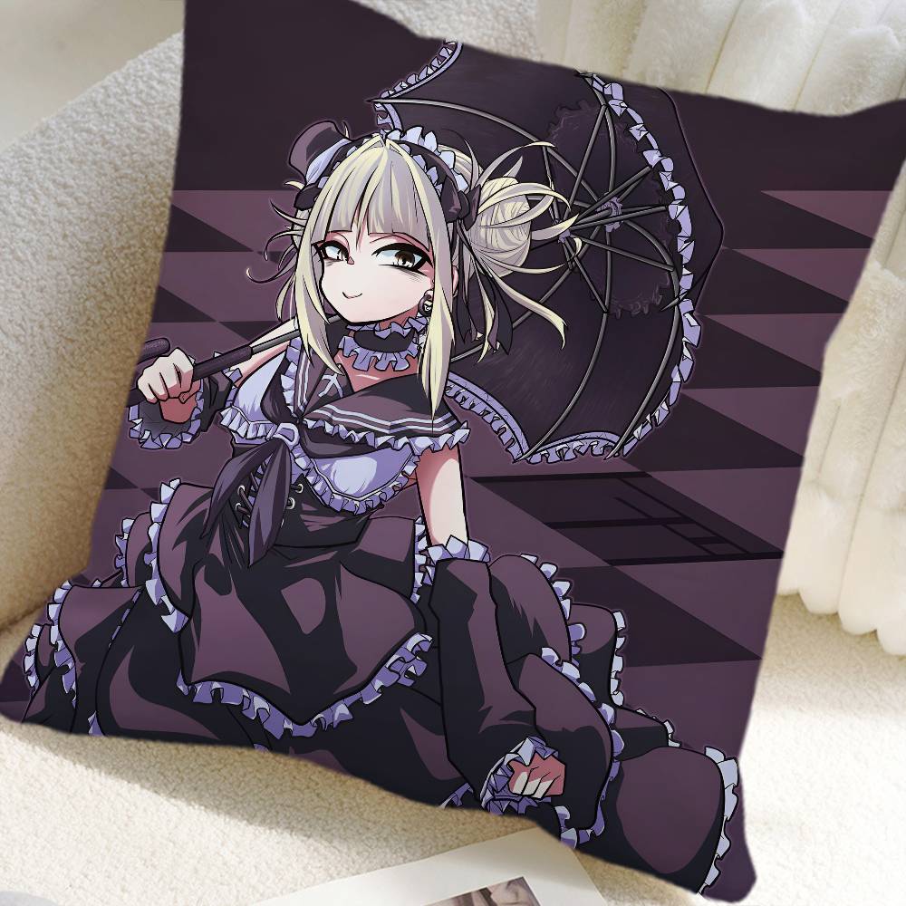 Anime My Hero Academia Himiko Toga Pillow Case Square Pillow Bedroom Sofa Leisure Comfort Cushion Car Home Decoration