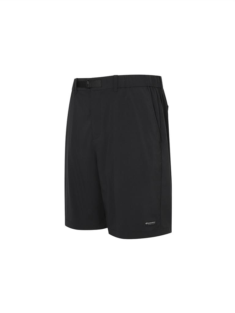 DISCOVERY EXPEDITION Freshvent Men'S Basic Belted Shorts (Black)