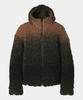 Coor Gradient Wool Fleece Hooded Jacket (Brown)
