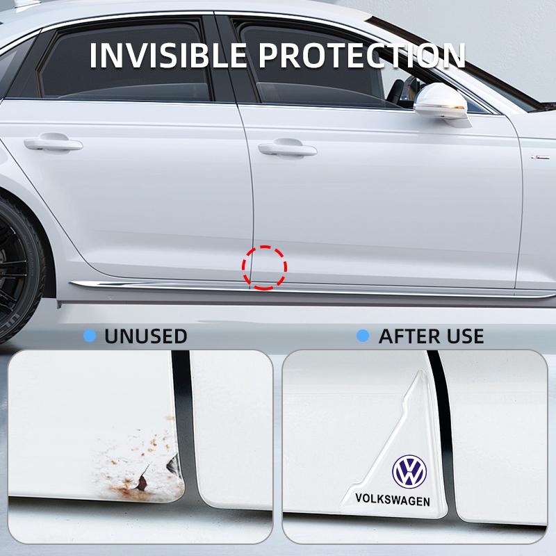 2026 Hot For VW VOLKSWAGEN 2pcs Car Exterior Decoration Door Corner Cover Anti-collision Sticker For Volkswagen VW GOLF Polo TOU