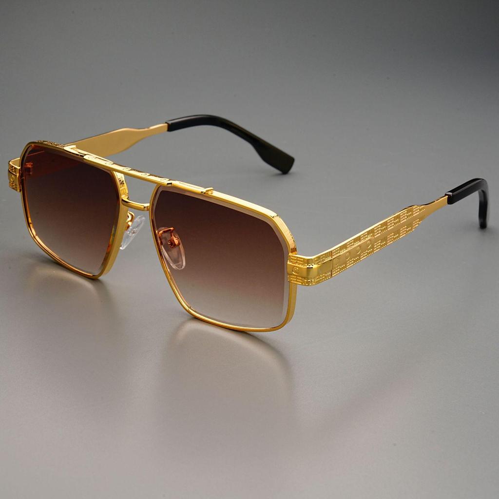 Chic European & American Carved Anti-UV Sunglasses for Trendy Driving